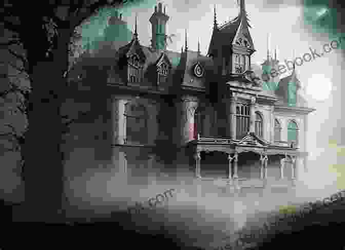 A Grand And Eerie Gothic Mansion Shrouded In Mist, Surrounded By A Desolate Landscape. Beneath The Flames (Brie S Submission 25)