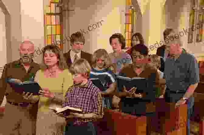 A Group Of People Singing Hymns In A Church Hymns Of The Father (The Trinity Project 1)