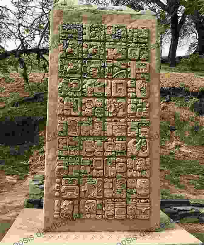 A Mayan Stelae, Carved With Intricate Hieroglyphics And Depicting A Mayan Ruler Legacy Of Light (The Effigies 3)