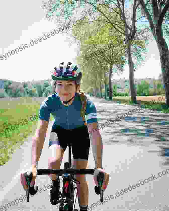 Andrea Carter On Her Bicycle, Smiling, With The Mountains In The Background. Andrea Carter And The Long Ride Home (Circle C Adventures 1)