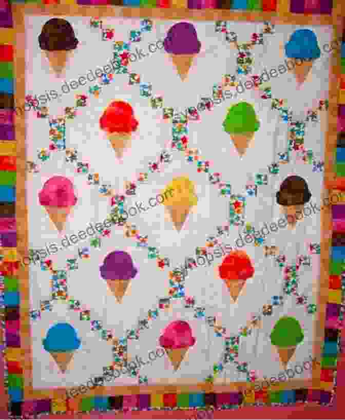 Ice Cream Cone Roll Quilt Pattern Dessert Roll Quilts: 12 Simple Dessert Roll Quilt Patterns