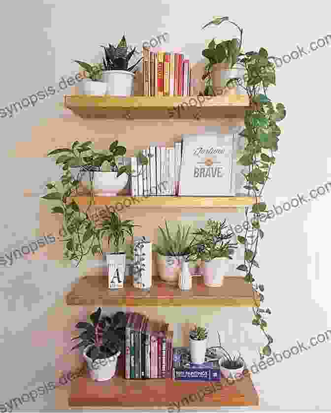 Image Of Floating Shelves With Books And Plants Miniature Quits: 12 Tiny Projects That Make A Big Impression