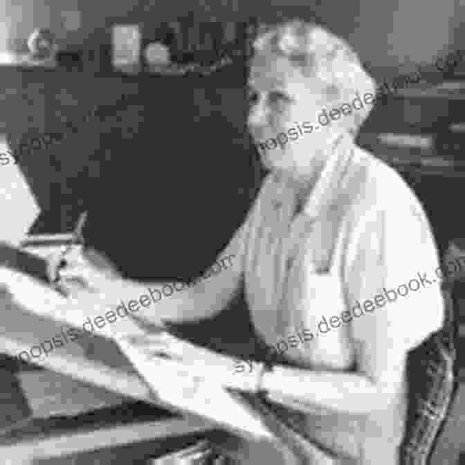 Photo Of Lois Lenski Sitting At A Desk, Writing With A Pen And Paper. Texas Tomboy Lois Lenski
